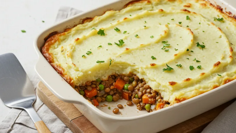 Easy Vegan Lentil Shepherd’s Pie