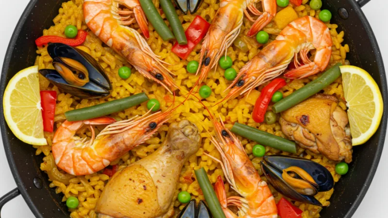 Enkel spansk paella oppskrift