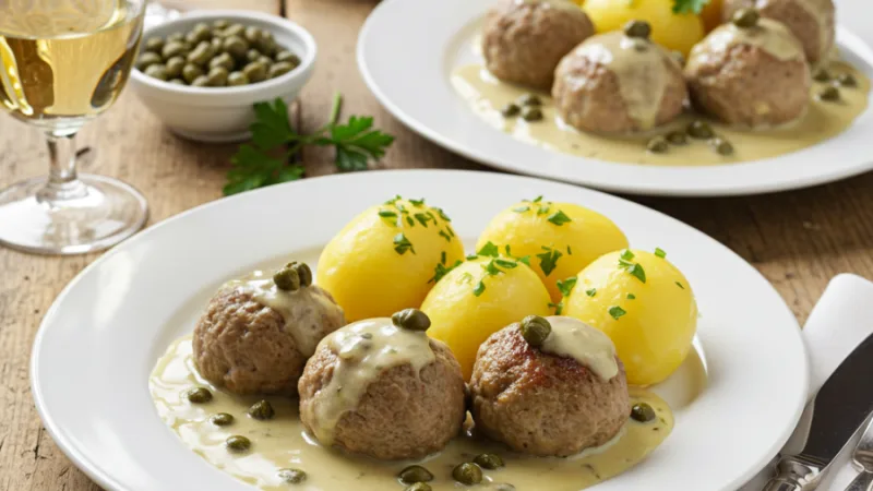German Meatballs Recipe (Königsberger Klopse)