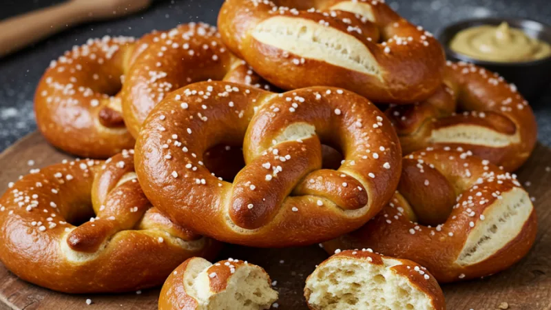 Homemade German Pretzels