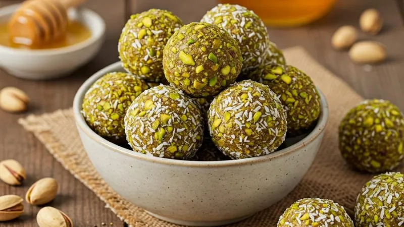 Recette de Boules d'Énergie aux Pistaches – Snack Sain et Facile