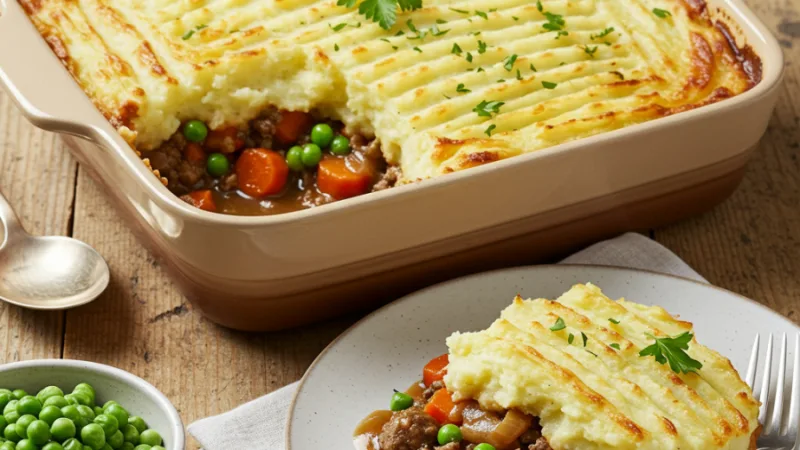 Traditionell irländsk Shepherd's Pie recept