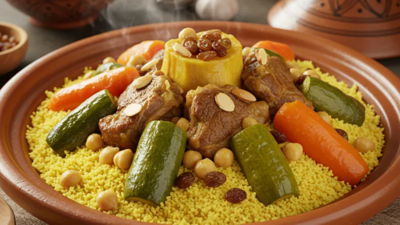 Tradisjonell marokkansk couscous