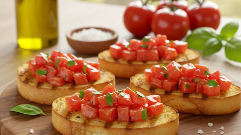 Recette authentique de bruschetta italienne