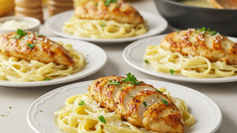Meilleure recette de poulet Alfredo