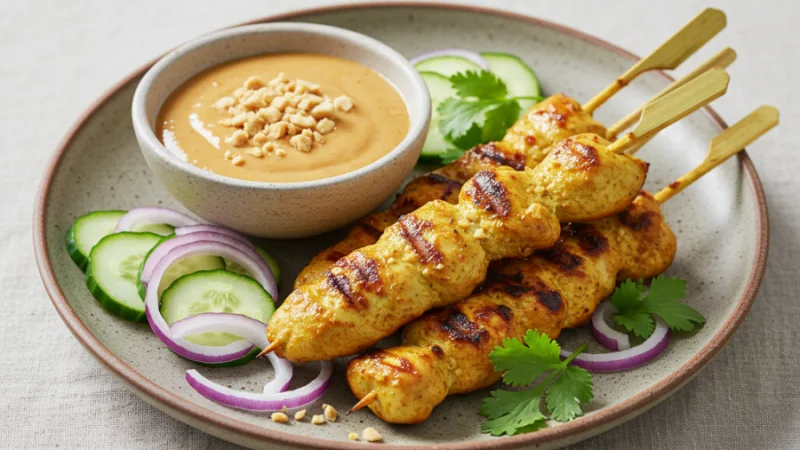 Meilleure recette de satay au poulet