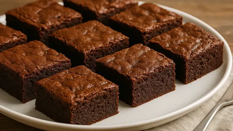 Receta fácil de brownies caseros