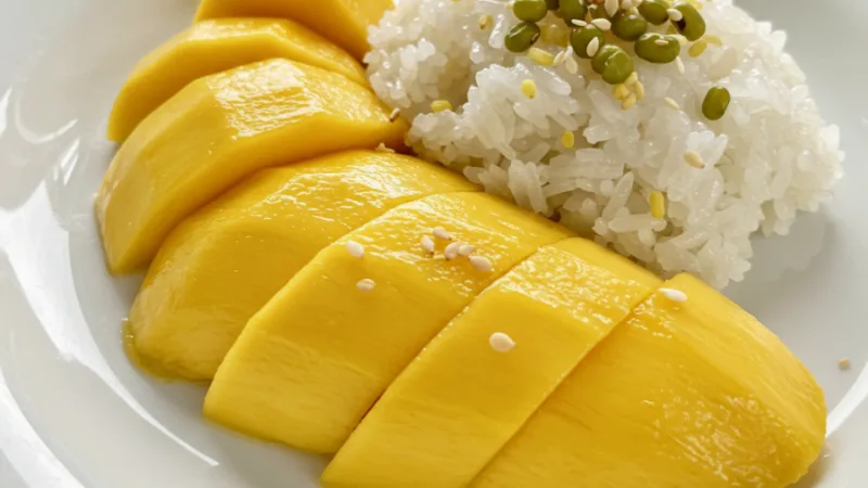 Przepis na tajski kleisty ryż z mango