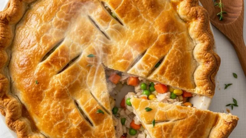 Recette de Tourte au Poulet Maison