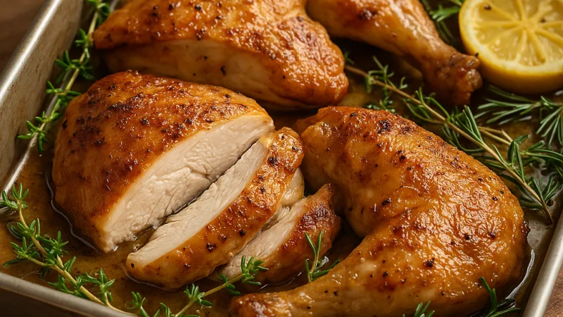Como assar frango suculento e macio no forno