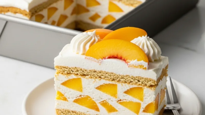 Bourbon Pfirsich Icebox Cake