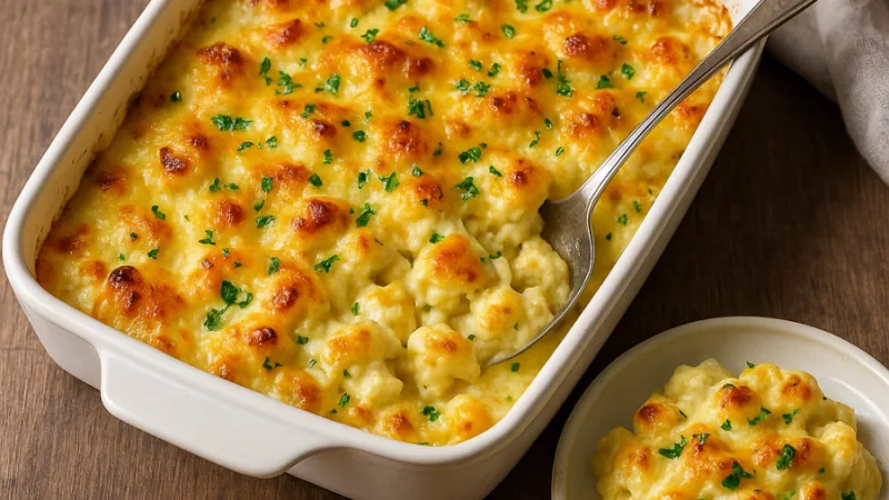 Blumenkohl Mac and Cheese keto low carb & glutenfrei