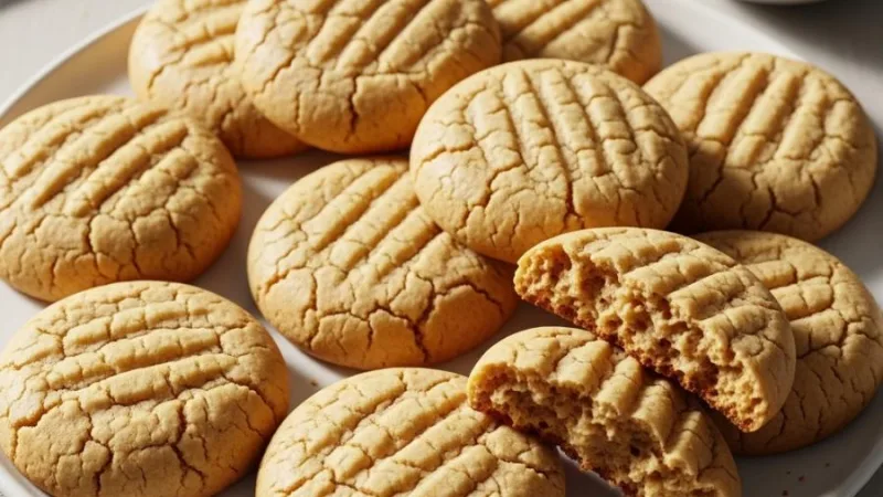 Lav‑karbo proteincookies med peanøttsmør