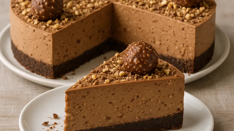 Cheesecake sans cuisson Ferrero Rocher