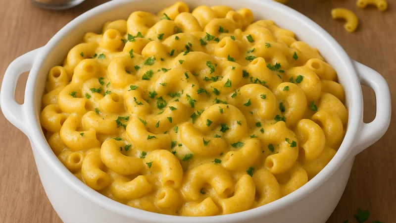 Vegaaninen mac and cheese cashew‑kastikkeella resepti