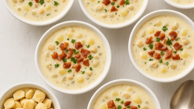 Clam Chowder crémeuse à l’américaine