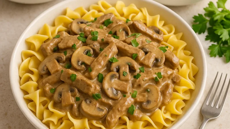 Recette de Bœuf Stroganoff Facile et Rapide