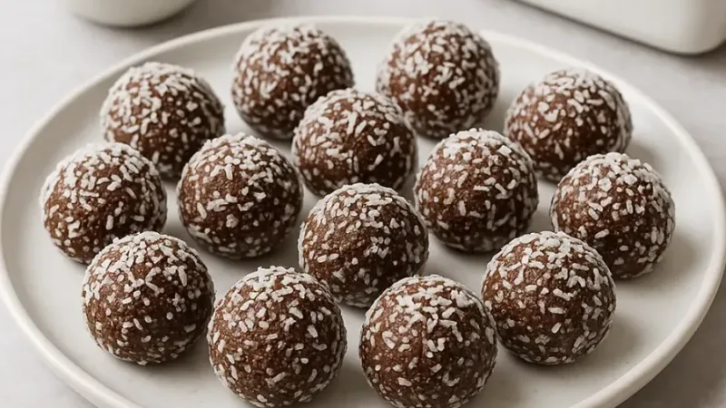 Chokladbollar utan ugn – snabbt & gott