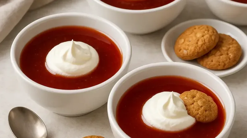 Nyponsoppa: Warm Swedish Rose Hip Soup