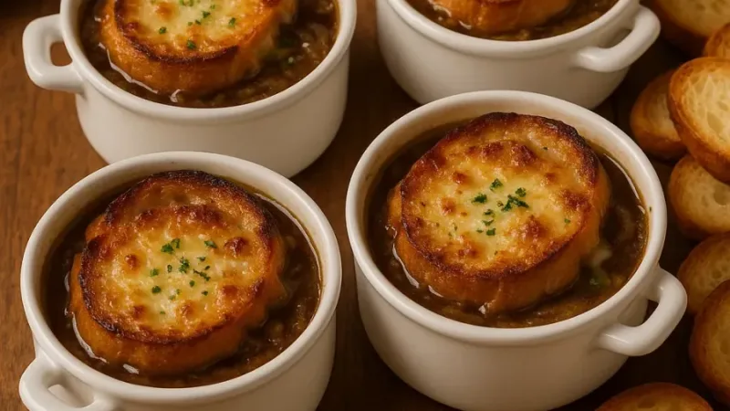 Soupe à l’oignon gratinée facile pour l’hiver
