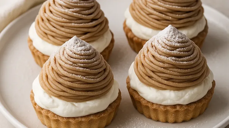 Dessert Mont-Blanc : Crème de Marron Classique, Ultra Léger