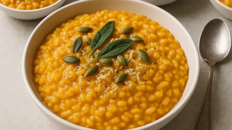 Kürbisrisotto Rezept – cremig, italienisch, in 30 Min