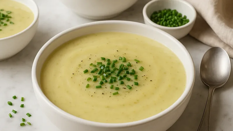 Soupe poireaux-pommes de terre crémeuse et facile