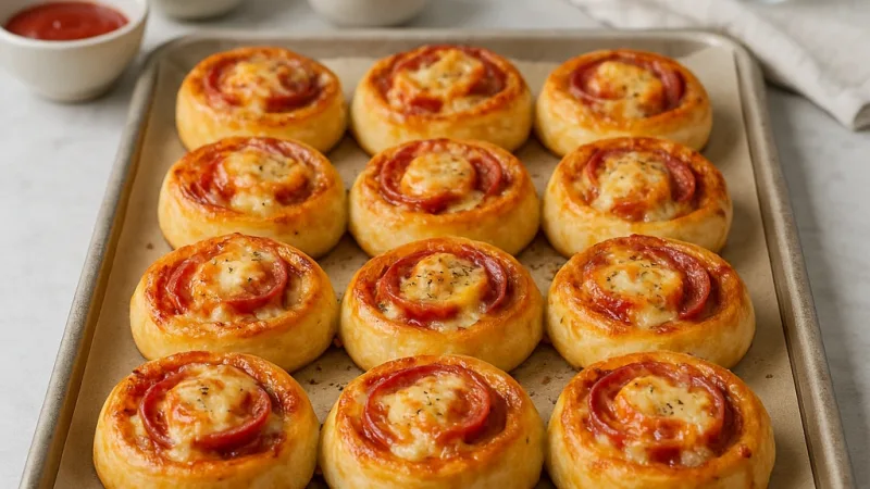 Roulés pizza au salami en 20 min – faciles & gourmands