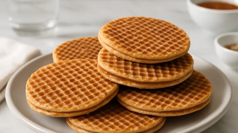 Stroopwafels Recipe – Dutch Caramel Syrup Waffles