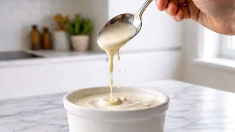 Panna cotta souple et crémeuse servie dans ramequin blanc
