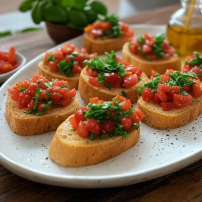 Recette Facile de Bruschetta Gourmande