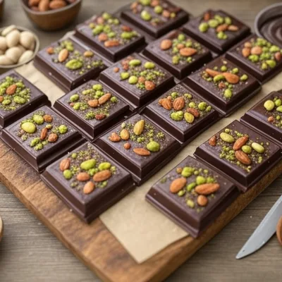 Recette facile de barres chocolatées de Dubaï