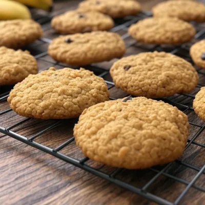 Receita Saudável de Biscoitos de Banana e Aveia Sem Açúcar