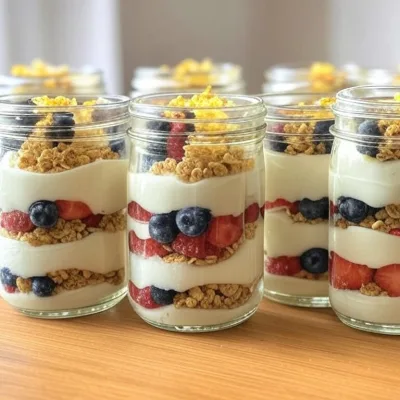 Recette de Parfait au Yaourt et Citron Faible en Calories