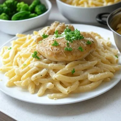 Pasta Alfredo con Pollo in 30 Minuti