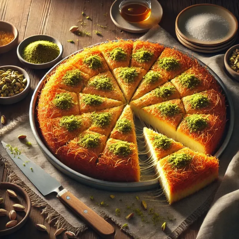 Receita de Kunafa (Knafeh)