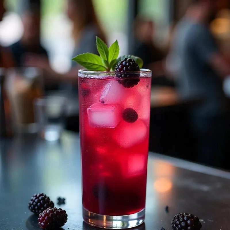 Smash de Amora com Manjericão (Blackberry Basil Smash)