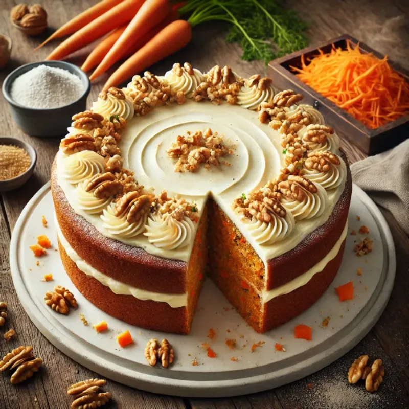 Receita de Bolo de Cenoura Vegano