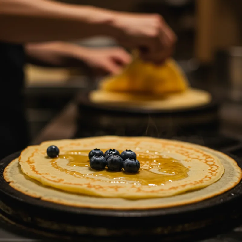 Enkel fransk crêpe-oppskrift