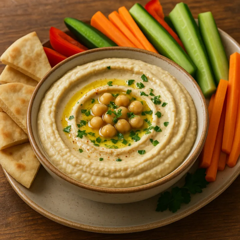 Aito libanonilainen hummus