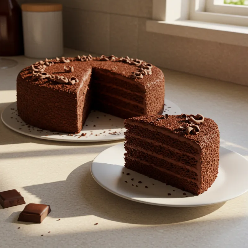 Receita de bolo de chocolate clássico