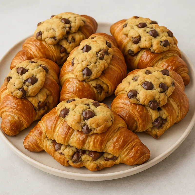 Crookie croissant galleta receta fácil