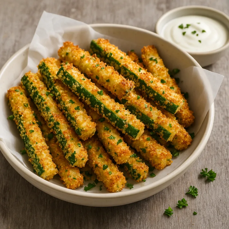 Receita Perfeita de Palitos Crocantes de Abobrinha Assada