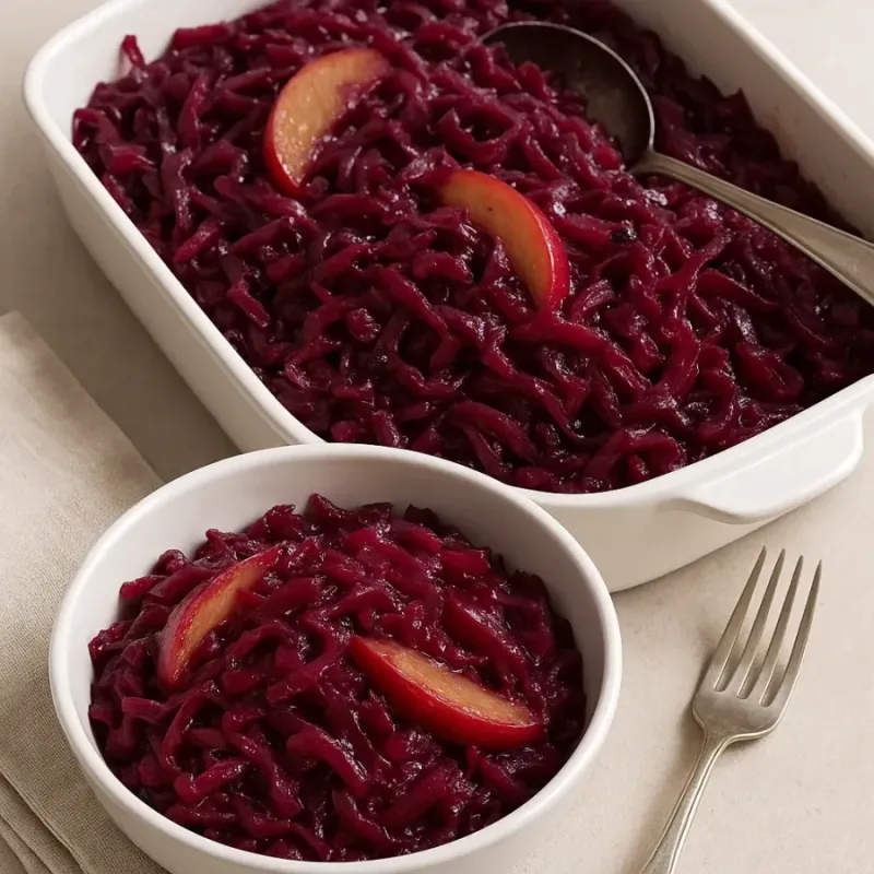 Chou Rouge Braisé aux Pommes Recette Facile