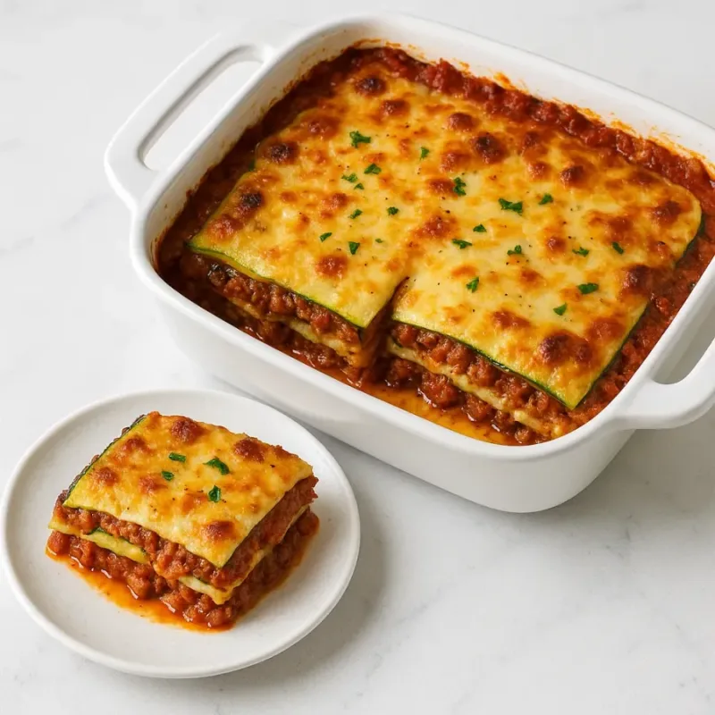 Lasagne de courgettes keto sans pâtes