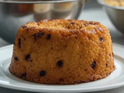 Traditionelles Britisches Rezept für Spotted Dick