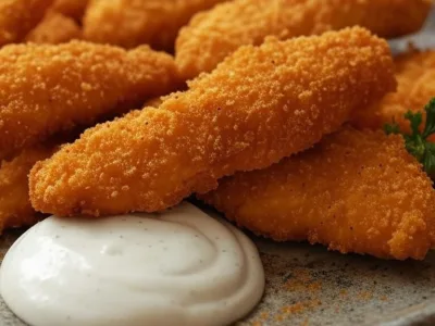 Knusprige Hähnchen-Tender aus der Heißluftfritteuse