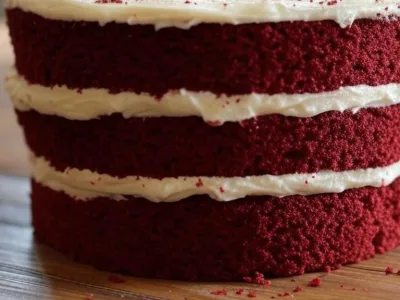 Decadent Red Velvet Cake with Cream Cheese Frosting