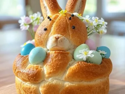 Receita Fácil de Pão de Coelhinho de Páscoa