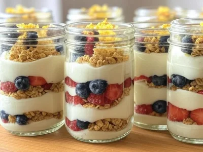 Ricetta del Parfait di Yogurt al Limone a Basso Contenuto Calorico